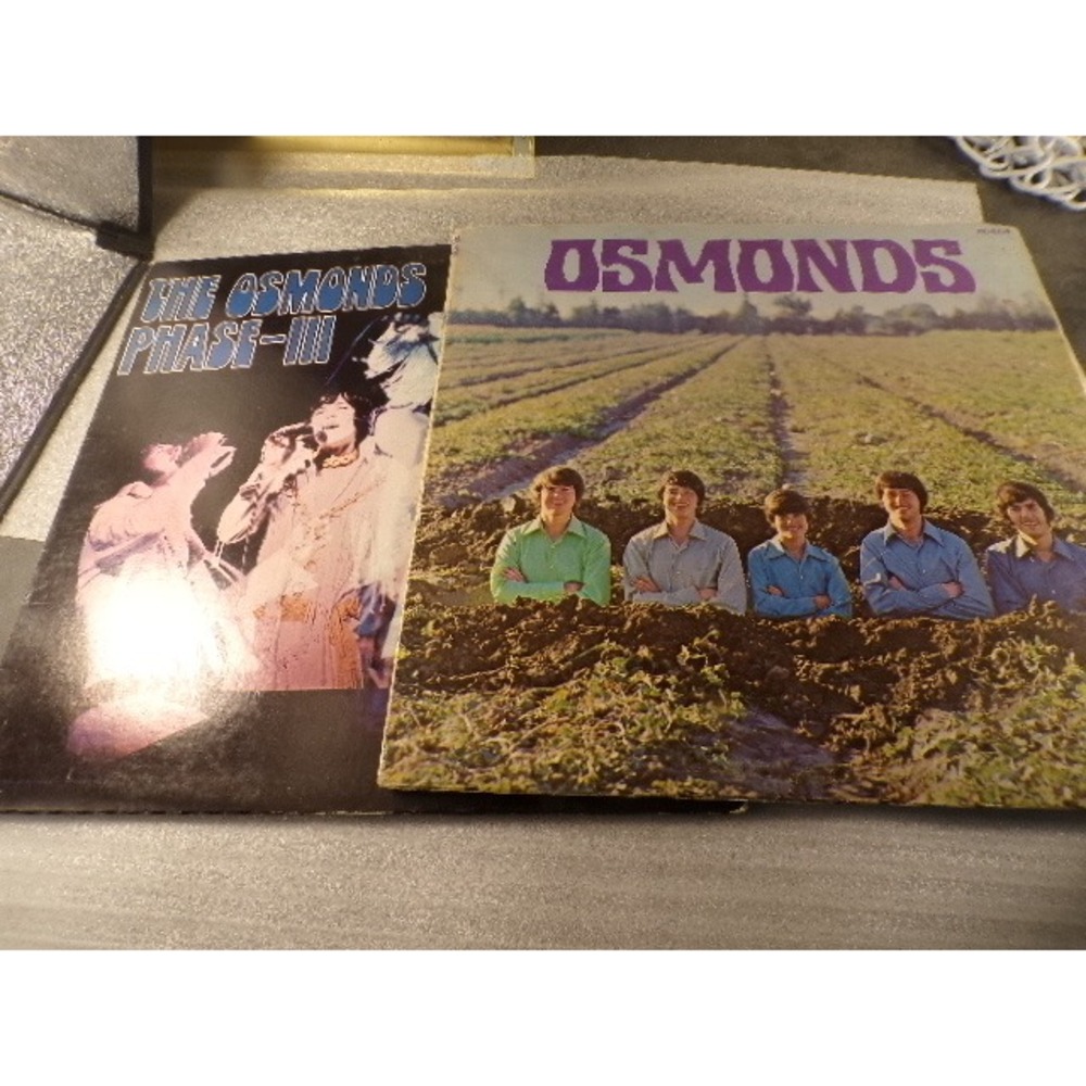 The Osmonds Vinyl LP Record Lot‎ Phase-III & Self-Titled 1970s MGM Pop Rock 12"